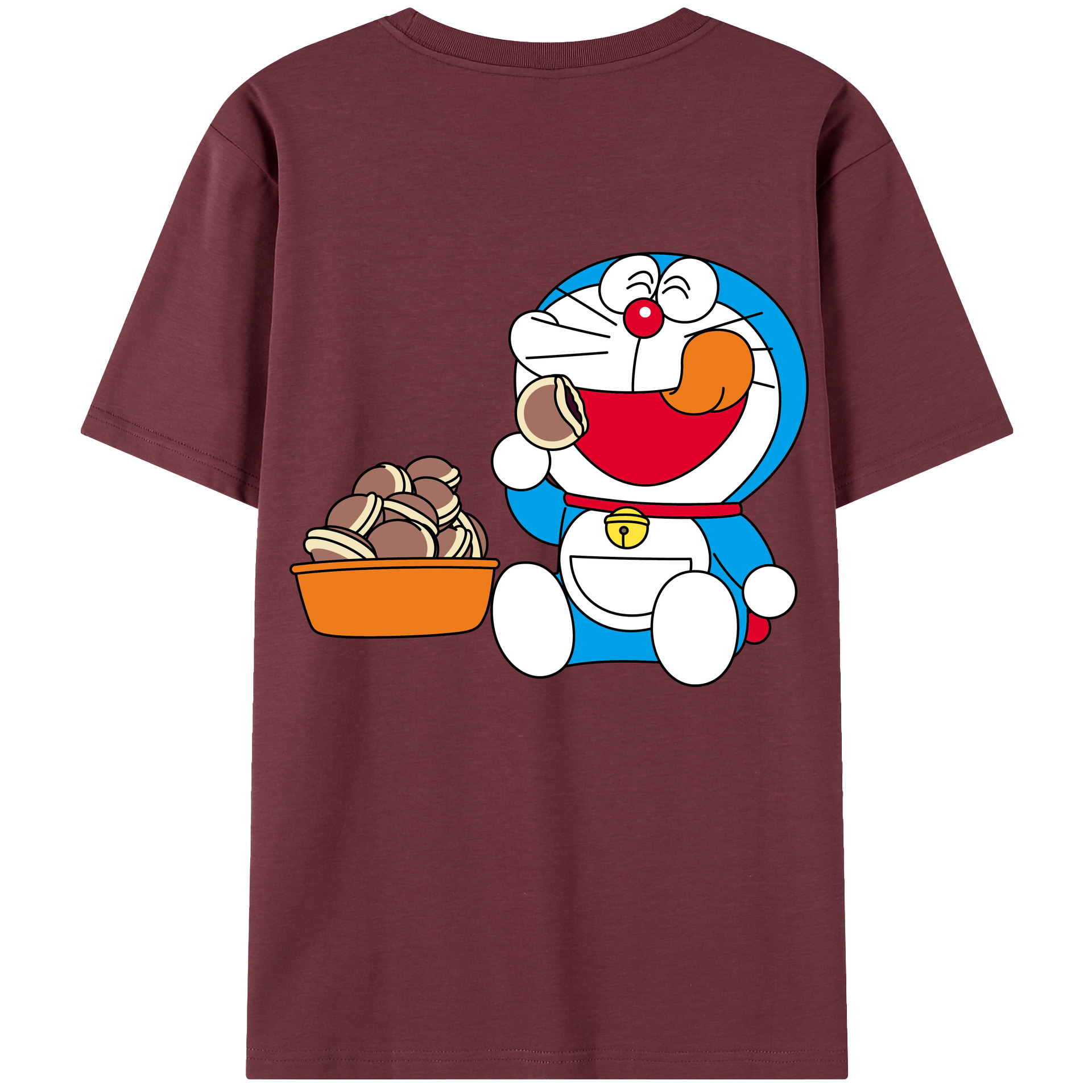 （画像用） ドラえもん Doraemon 綿100％半袖Tシャツ（背面プリント）